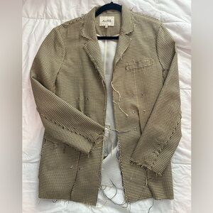 Alias distressed plaid Blazer